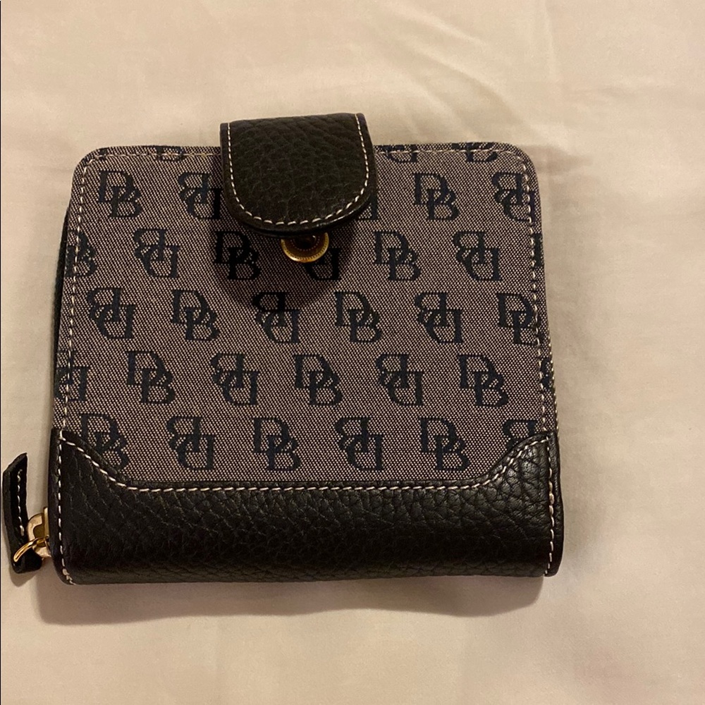 Dooney & Bourke Black and Gray Wallet